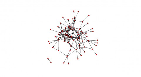 Figure 6.10 Visualisation of the network of the directed links of the CEOs with each other. All links formed after 1-1-2009. Isolates are not represented in this picture.